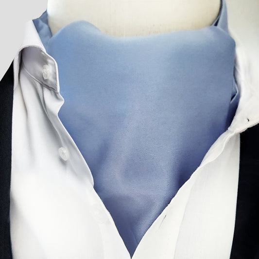 Dusky Sky Blue Ascot Cravat