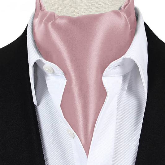 Blush Dusky Pink Ascot Cravat