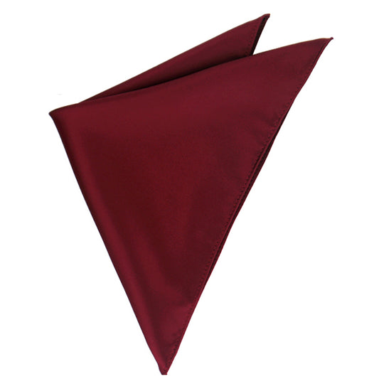 Mens Burgundy Red Pocket Square