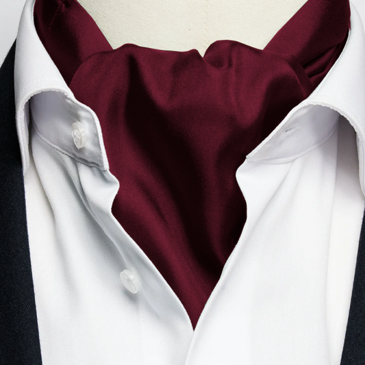 Burgundy Red Ascot Cravat