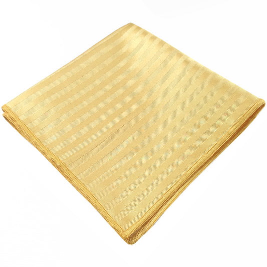 Light Gold with Thin Stripes Pocket Square