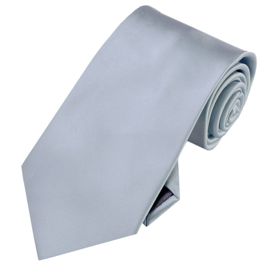 Mens Mid Silver Grey Tie