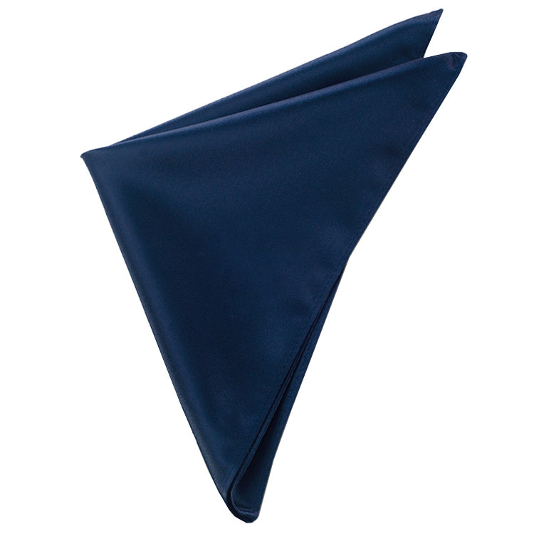 Mens Midnight Dark Blue Pocket Square